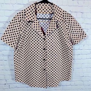 Vintage polka dot top